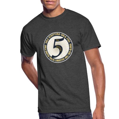 The Faithful Five - Five Sola's of the Reformation - Men's 50/50 T-Shirt