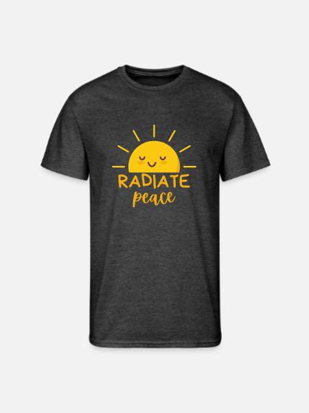 Radiate Peace - Men's 50/50 T-Shirt - heather black