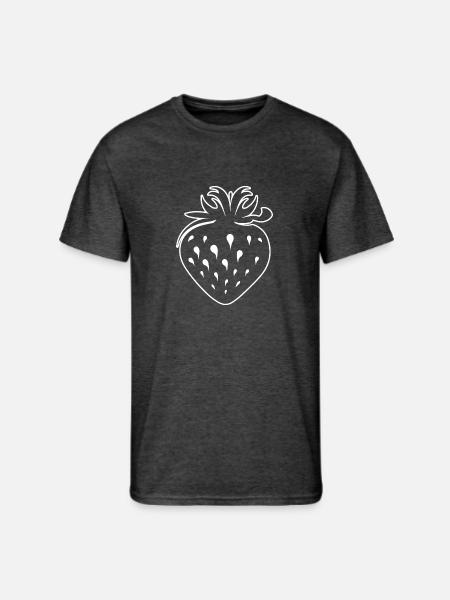 Strawberry Fruit Berries - Men's 50/50 T-Shirt - heather black