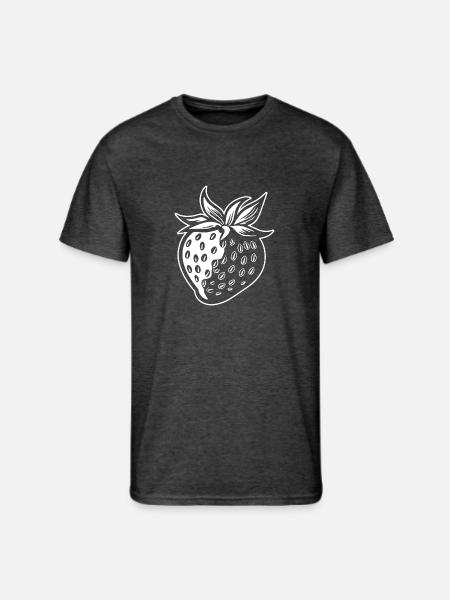 Strawberry Fruit Berries - Men's 50/50 T-Shirt - heather black