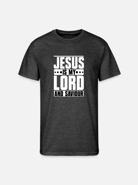 Jesus is my Lord and Saviour - Men's 50/50 T-Shirt - heather black