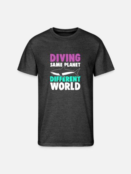 Diving Quote - Men's 50/50 T-Shirt - heather black