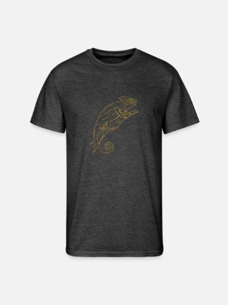 Chameleon - Men's 50/50 T-Shirt - heather black