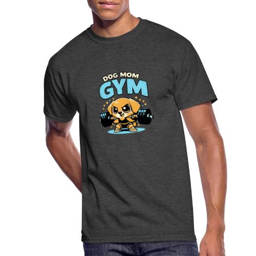 Chibi Dog Gym Workout - Men's 50/50 T-Shirt