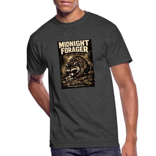 Midnight Forager Raccoon Mushroom Hunter - Men's 50/50 T-Shirt