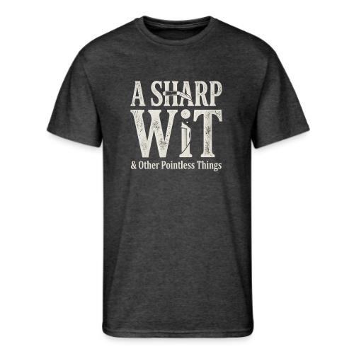 A Sharp Wit & Other Pointless Things - Knife Pun - Men's 50/50 T-Shirt