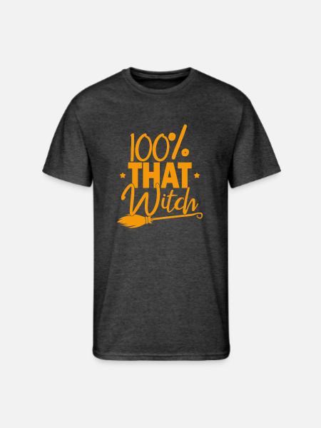 100% That Witch - Men's 50/50 T-Shirt - heather black