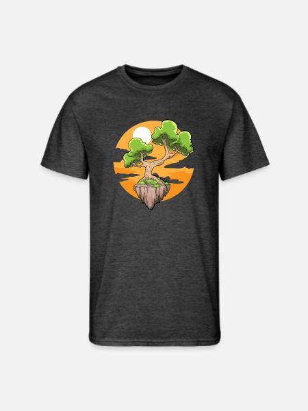 Bonsai - Men's 50/50 T-Shirt - heather black