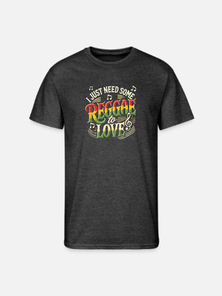 Reggae Jamaica Design - Men's 50/50 T-Shirt - heather black