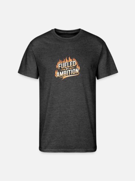 Fueled by Ambition Flame - Men's 50/50 T-Shirt - heather black