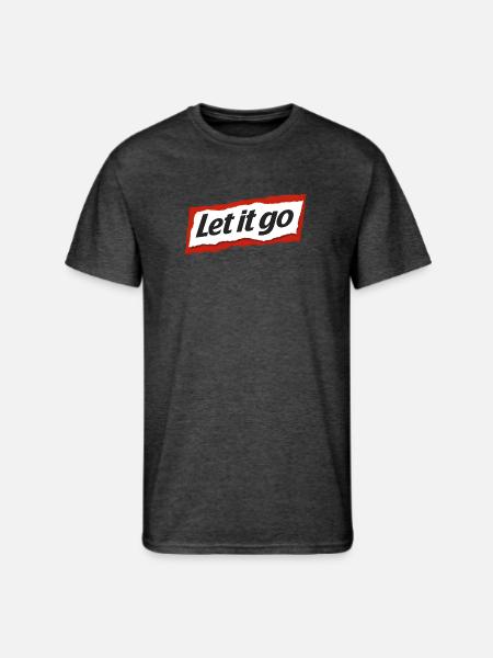 Let it go - Men's 50/50 T-Shirt - heather black