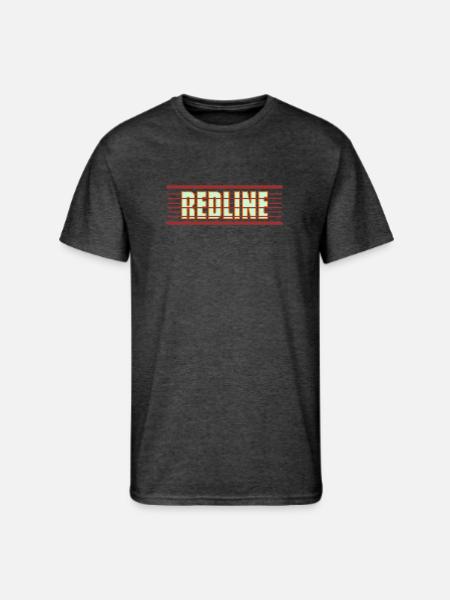 Redline Retro Neon - Men's 50/50 T-Shirt - heather black