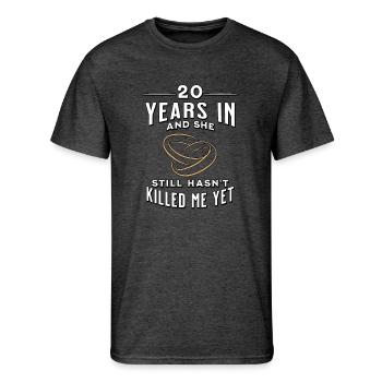 20 Year Anniversary Gift - Twenty Years - Men's 50/50 T-Shirt - heather black - Front - Jackson (183cm)