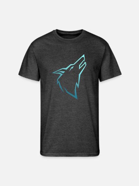 howl wolf - Men's 50/50 T-Shirt - heather black