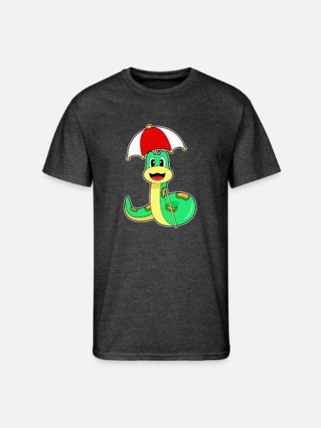 Snake Umbrella - Men's 50/50 T-Shirt - heather black
