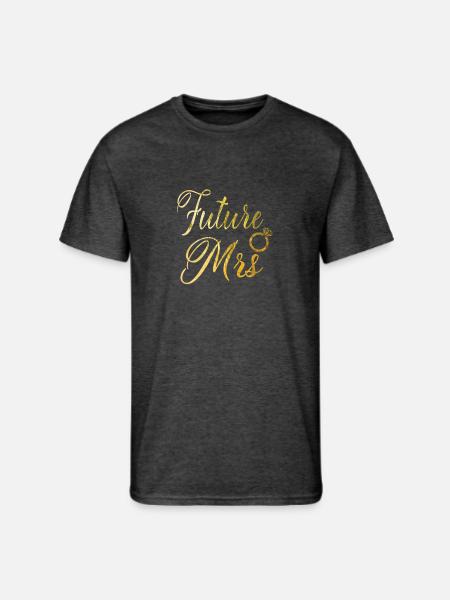 Women's Future Mrs Shirt Gift for Soon to be Bride - Men's 50/50 T-Shirt - heather black