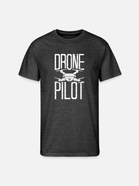 Funny Drone Pilot Quadrocopter - Men's 50/50 T-Shirt - heather black