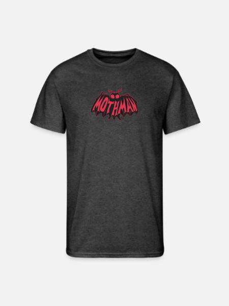 Mothman Crimson Flight - Men's 50/50 T-Shirt - heather black