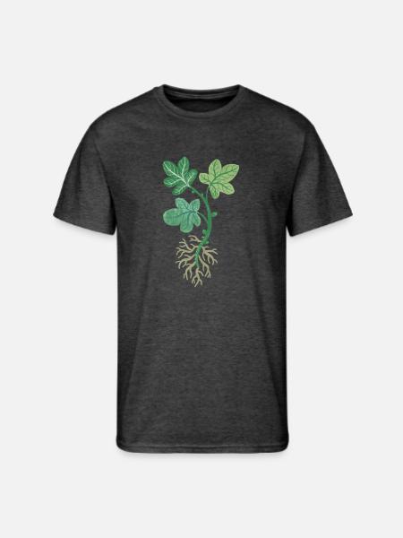 Fig Tree Cutting - Men's 50/50 T-Shirt - heather black