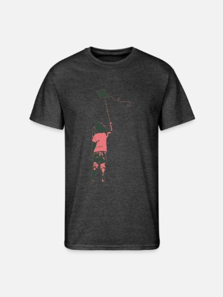 THE KITE1 - Men's 50/50 T-Shirt - heather black