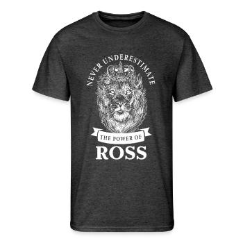 Ross Gift Name Lion - Men's 50/50 T-Shirt - heather black - Front - Jackson (183cm)