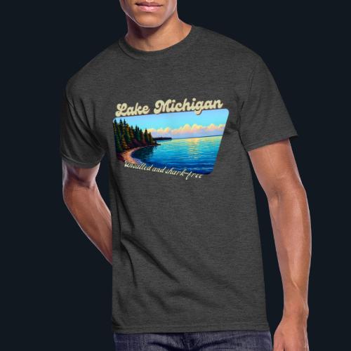 Lake Michigan Unsalted and shark-free - Men's 50/50 T-Shirt