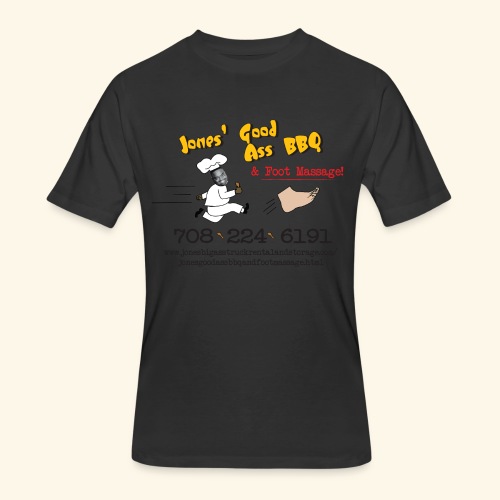 Jones Good Ass BBQ and Foot Massage logo - Men's 50/50 T-Shirt