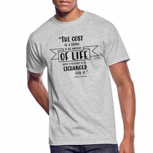 T-SHIRT HENRY THOREAU QUOTE - Men's 50/50 T-Shirt