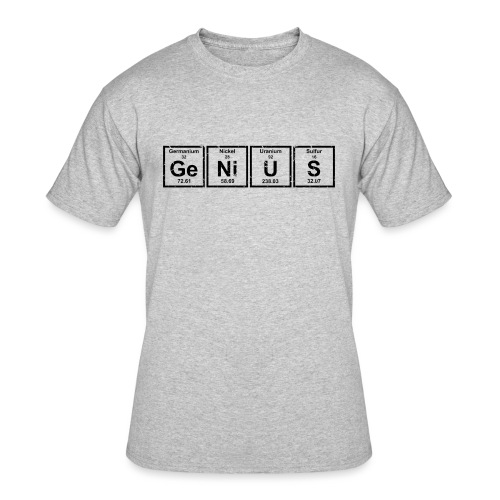 Genius (Periodic Elements) - Men's 50/50 T-Shirt