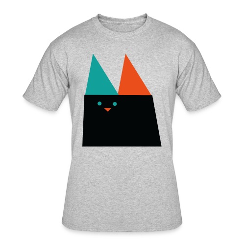 GEOMETRIC CAT - Men's 50/50 T-Shirt