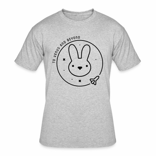 Space Bunny - To Venus And Beyond - Men's 50/50 T-Shirt