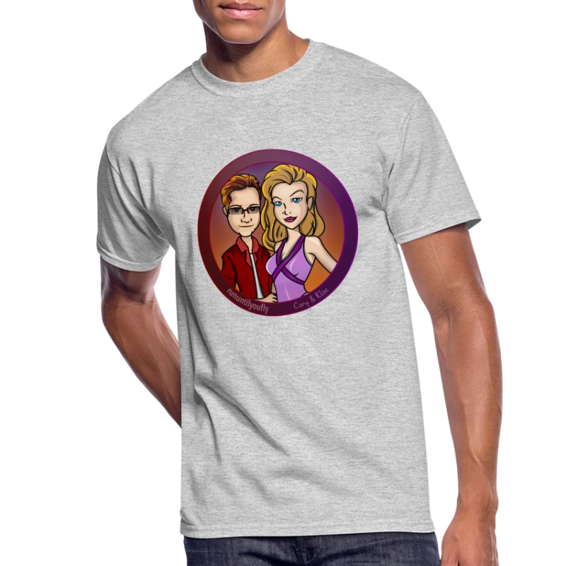rununtilyoufly standard collection - Cory & Kloe - Men's 50/50 T-Shirt