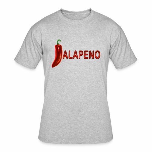 Jalapeno Text Art. - Men's 50/50 T-Shirt