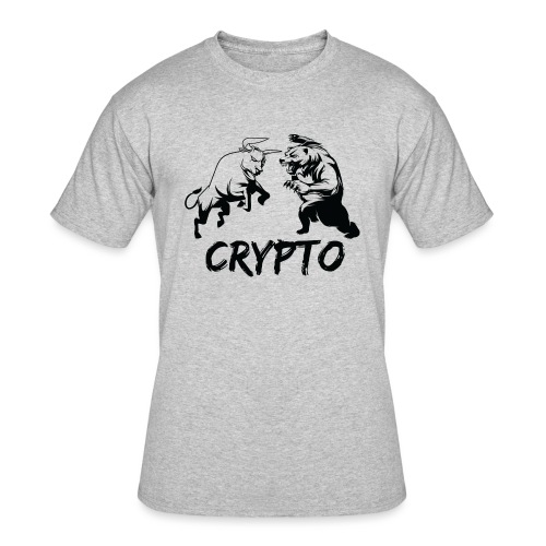 CryptoBattle Black - Men's 50/50 T-Shirt