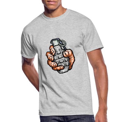 Hand Grenade In Comics Style - Men's 50/50 T-Shirt
