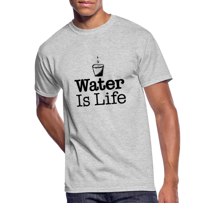 water Is Life - Men's 50/50 T-Shirt