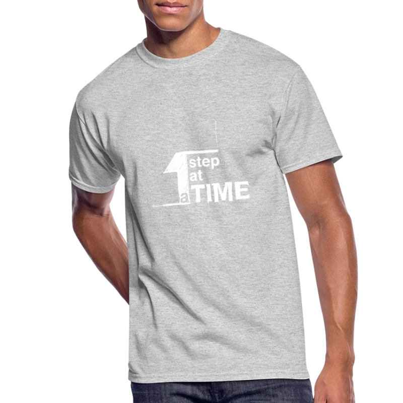 One Step At Time (w) - Men's 50/50 T-Shirt