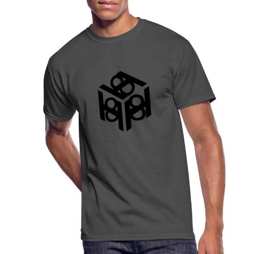 H 8 box logo design - Men's 50/50 T-Shirt