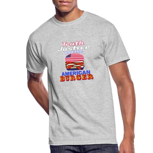 Truth Justic and the American Burger - Men's 50/50 T-Shirt