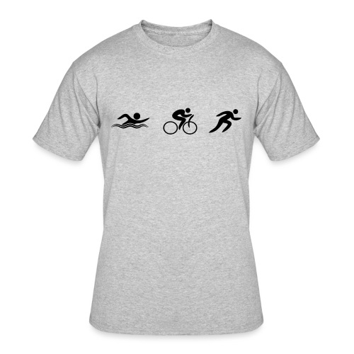 Swim Bike Run - Figures - Men's 50/50 T-Shirt