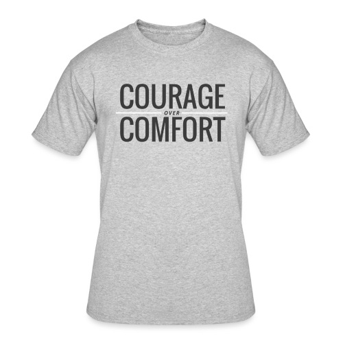 COURAGEcomfort white larg - Men's 50/50 T-Shirt