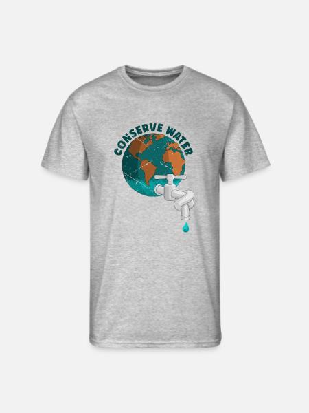 Conserve Water - water - Men's 50/50 T-Shirt - heather gray