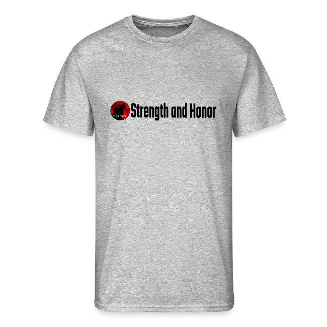 Strength and Honor - Black Letters