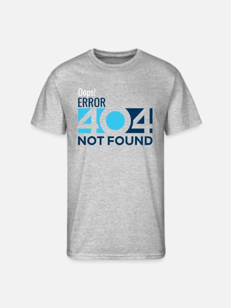 Oops! Error 404 - Men's 50/50 T-Shirt - heather gray
