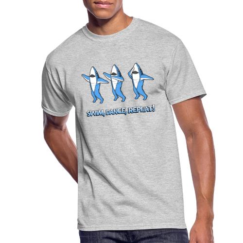 Dancing Sharks - Swim, Dance, Repeat - Men's 50/50 T-Shirt