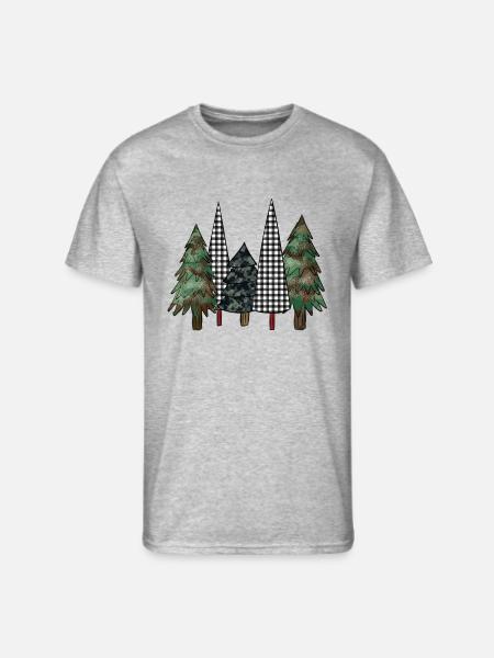 Camo Christmas Tree - Men's 50/50 T-Shirt - heather gray