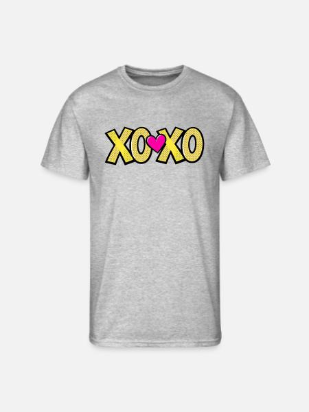XOXO - Men's 50/50 T-Shirt - heather gray