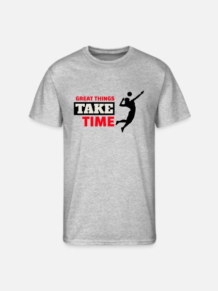 volleyball player 1 1 - Men's 50/50 T-Shirt - heather gray