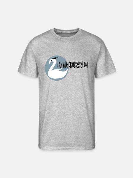 DUCKY DESIGN - Men's 50/50 T-Shirt - heather gray