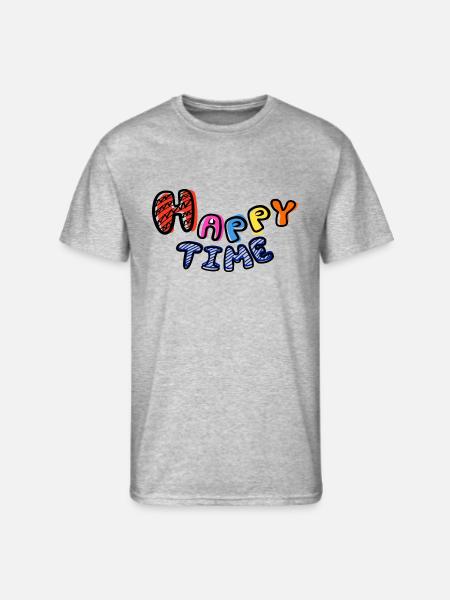 Happytime - Men's 50/50 T-Shirt - heather gray